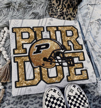 Load image into Gallery viewer, Football Team Helmet Faux Embroidery DROPDOWN TRANSFER TGG
