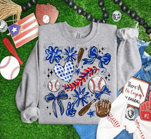 Load image into Gallery viewer, Play Ball Baseball Collage DROPDOWN TRANSFER BIA
