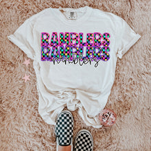 Load image into Gallery viewer, Colorful Checkered Stacked Mascot Dropdown TRANSFER CAP
