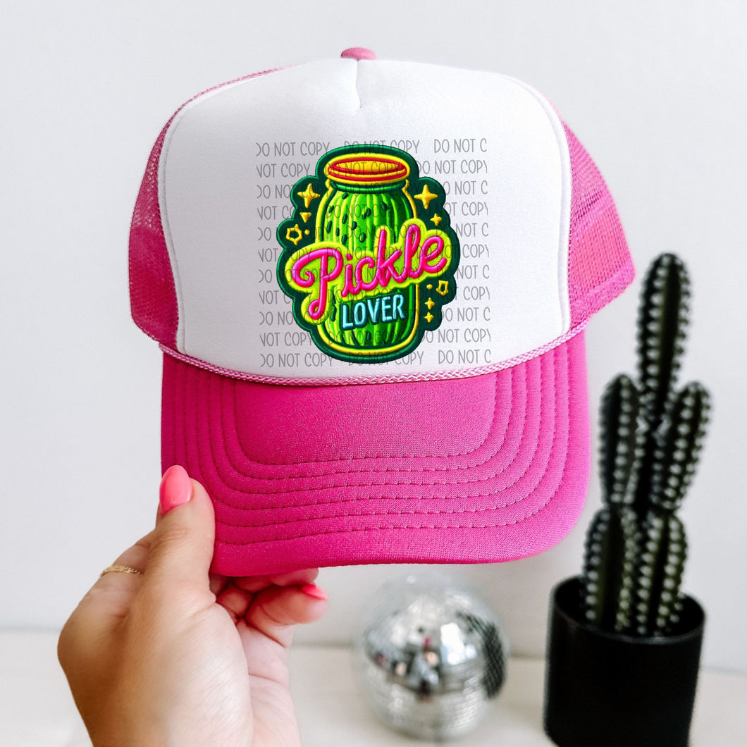 Pickle Lover      - Faux Hat Patch 3-4” DTF TRANSFER - OSD