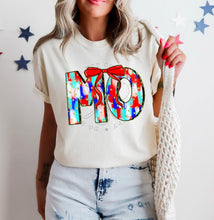 Load image into Gallery viewer, RWB Brushstroke Bow States (all 50 states available) TRANSFER CST MAY
