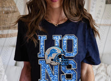 Load image into Gallery viewer, Football Team Helmet Faux Embroidery DROPDOWN TRANSFER TGG
