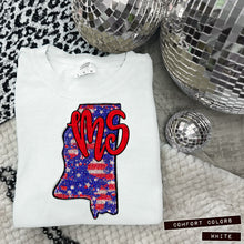 Load image into Gallery viewer, RWB Glitter States (all 50 states available) TRANSFER CAP APR
