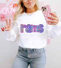 Load image into Gallery viewer, Pink And Purple Glam Mascot Dropdown TRANSFER CAP

