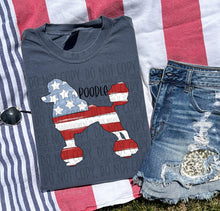 Load image into Gallery viewer, Patriotic Dog Designs Black Text SWD MAY DROPDOWN TRANSFER
