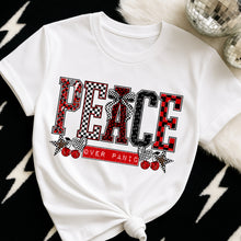 Load image into Gallery viewer, Peace Over Panic Red Checker Cherries TRANSFER DWS FEB 26
