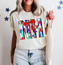 Load image into Gallery viewer, RWB Brushstroke Bow States (all 50 states available) TRANSFER CST MAY
