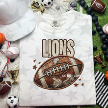 Load image into Gallery viewer, Neutral Football Faux Embroidery Mascot DROPDOWN TRANSFER HMWK 24
