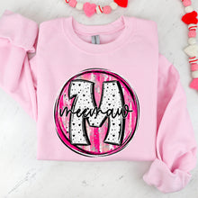 Load image into Gallery viewer, Pink Brush Dalmatian Valentine Names DROPDOWN TRANSFER SDD
