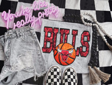 Load image into Gallery viewer, Basketball Teams Faux Sequin Embroidery TRANSFER KAI MAR 26
