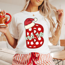 Load image into Gallery viewer, Dotted Letter Santa Hat Mascot DROPDOWN TRANSFER CSD
