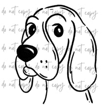 Load image into Gallery viewer, Doodle Single Color Mascots Dropdown TRANSFER
