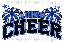 Load image into Gallery viewer, Cheer Glitter Poms Mascots TRANSFER CYBER JUNE 26
