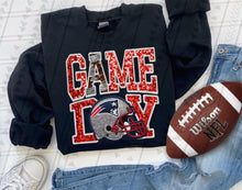 Load image into Gallery viewer, Game Day Team Helmet Faux Embroidery DROPDOWN TRANSFER TGG
