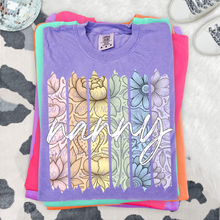 Load image into Gallery viewer, Rainbow Floral Names 4 Square TITLE DROPDOWN TRANSFER CSD APR 26
