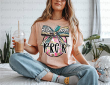 Load image into Gallery viewer, Leopard Bow Gold Pink Splatter Apple B2S Grades DROPDOWN TRANSFER
