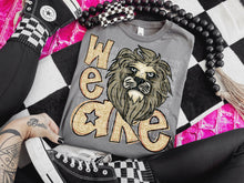 Load image into Gallery viewer, We Are Gold Glitter Mascot  DROPDOWN TRANSFER
