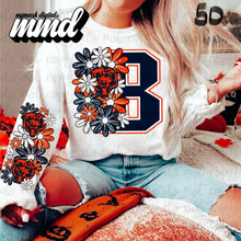 Load image into Gallery viewer, Floral Skulls And Letters Sports Team With Sleeve TRANSFER MMD
