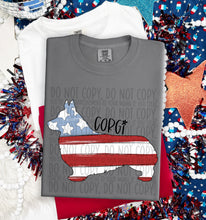 Load image into Gallery viewer, Patriotic Dog Designs Black Text SWD MAY DROPDOWN TRANSFER
