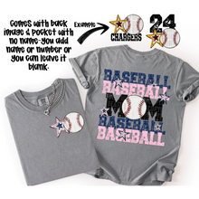 Load image into Gallery viewer, Baseball Mom Customizable DROPDOWN With Pocket TRANSFER SDD AUGUST
