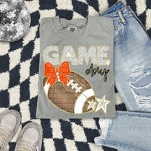 Load image into Gallery viewer, Dalmatian Game Day Football With Bow DROPDOWN TRANSFER CAP FEB
