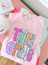 Load image into Gallery viewer, Pink Dalmatian Purple Plaid School Grades DROPDOWN TRANSFER
