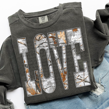 Load image into Gallery viewer, Grey Camo Word Collection Dropdown TRANSFER THREAD SEPT 25
