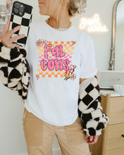 Load image into Gallery viewer, Pink Orange Checker Pop Mascot Dropdown TRANSFER CAP MAY

