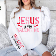 Load image into Gallery viewer, Jesus Is My Valentine Pink Red Blk SLEEVE OPTION TRANSFER DWS
