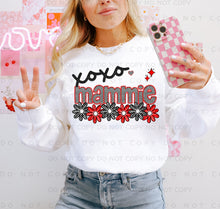 Load image into Gallery viewer, XOXO Red Black Checkered Names DROPDOWN TRANSFER CAP JAN
