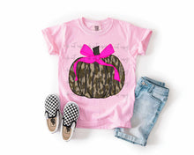 Load image into Gallery viewer, Camo Pumpkin Bow Color Dropdown TRANSFER
