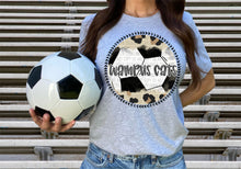 Load image into Gallery viewer, Leopard Soccer Background Mascot Dropdown TRANSFER CAP FEB
