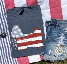Load image into Gallery viewer, Patriotic Dog Designs White Text SWD MAY DROPDOWN TRANSFER
