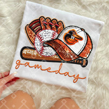 Load image into Gallery viewer, Gameday Sequin Baseball Hat Glove Teams Dropdown TRANSFER CCD INS
