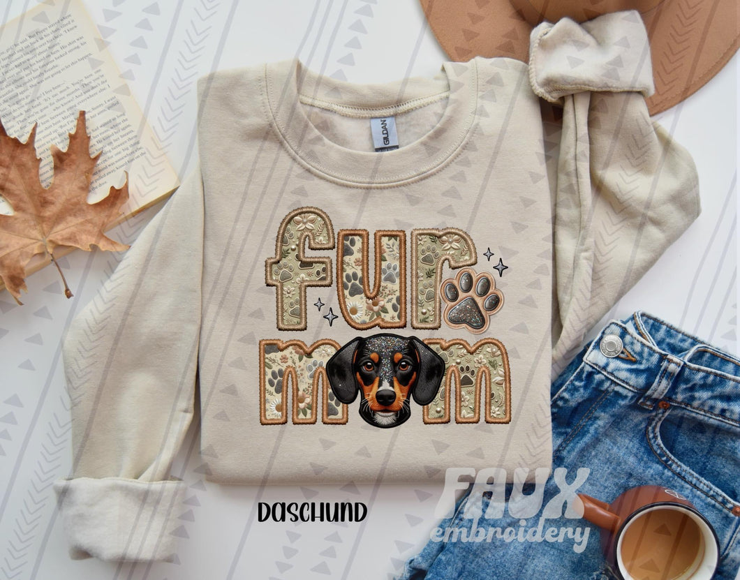 Fur Mom Daschund TRANSFER