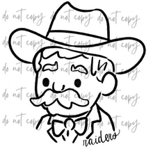 Load image into Gallery viewer, Doodle Single Color Mascots Dropdown TRANSFER
