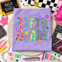 Load image into Gallery viewer, School Alpha Retro Floral Checker Zebra School Titles DROPDOWN TRANSFER SCG JUNE 26
