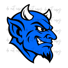 Load image into Gallery viewer, Front Or Side Logo Sports Custom Name Mascot DROPDOWN DTF TRANSFER
