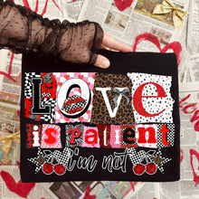 Load image into Gallery viewer, Love Is Patient I’m Not Leopard Checker TRANSFER DWS JAN 26
