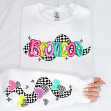 Load image into Gallery viewer, Bright Checkered Mascot With Sleeve Option DTF TRANSFER CSD
