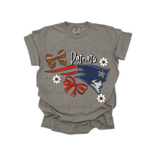 Load image into Gallery viewer, Bow + Flower Football Team DROPDOWN TRANSFER MWG JUNE 25
