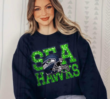 Load image into Gallery viewer, Football Team Helmet Faux Embroidery DROPDOWN TRANSFER TGG
