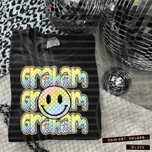 Load image into Gallery viewer, Rainbow Checker Happy Stacked Mascots Dropdown TRANSFER CAP JUNE 25
