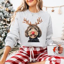 Load image into Gallery viewer, Christmas Red Nose Antler Dogs Dropdown TRANSFER
