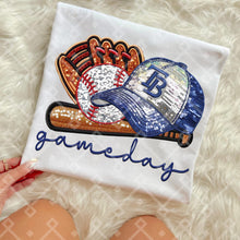 Load image into Gallery viewer, Gameday Sequin Baseball Hat Glove Teams Dropdown TRANSFER CCD INS
