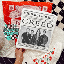 Load image into Gallery viewer, Rock N Roll Newspaper Dropdown TRANSFER CCDC MAR 26
