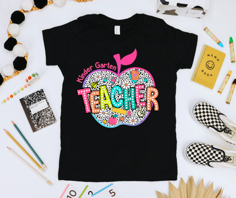 Grades Teacher Polka Dot Apple DROPDOWN TRANSFER