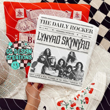 Load image into Gallery viewer, Rock N Roll Newspaper Dropdown TRANSFER CCDC MAR 26
