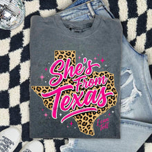 Load image into Gallery viewer, She's From Texas Pink Leopard TRANSFER ET MAR 26
