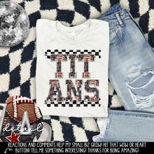 Load image into Gallery viewer, Football Faux Embroidery Checkered Mascots DROPDOWN TRANSFER CAP 24
